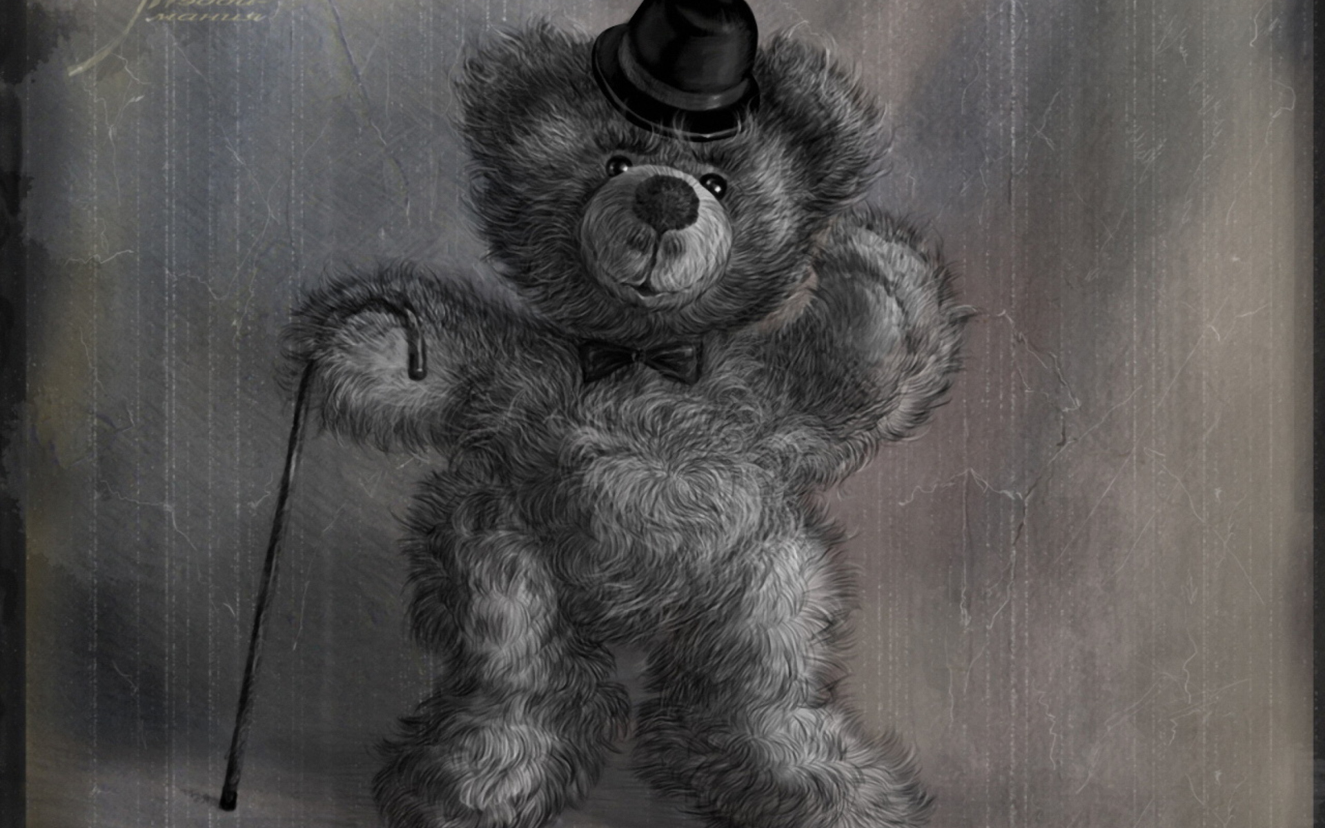 Teddy Bear Gentleman wallpaper 1920x1200