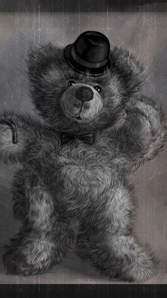 Обои Teddy Bear Gentleman 640x1136