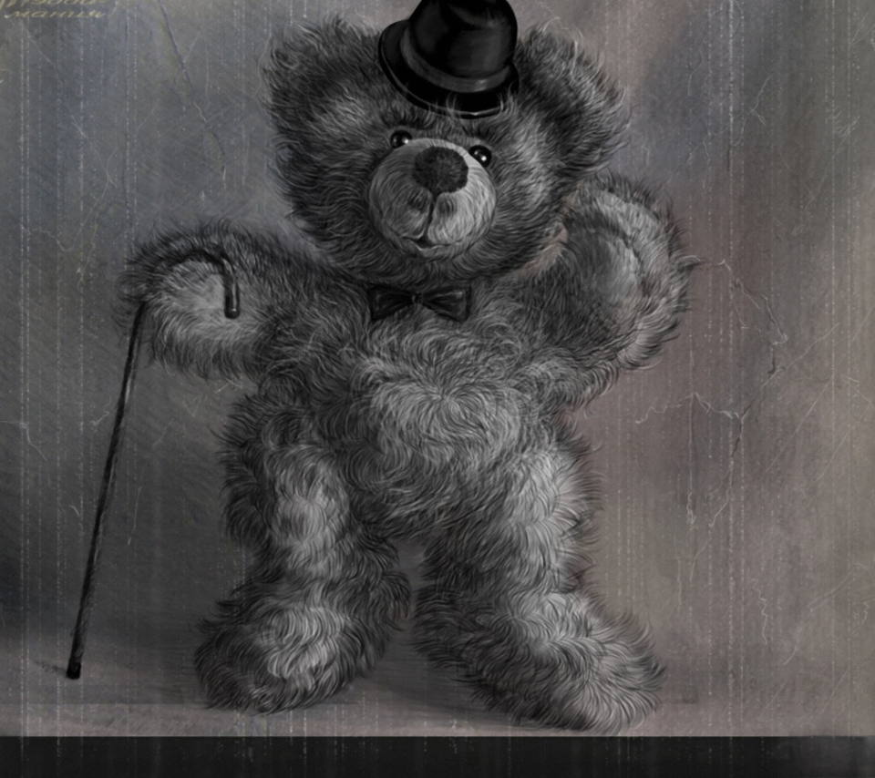 Das Teddy Bear Gentleman Wallpaper 960x854
