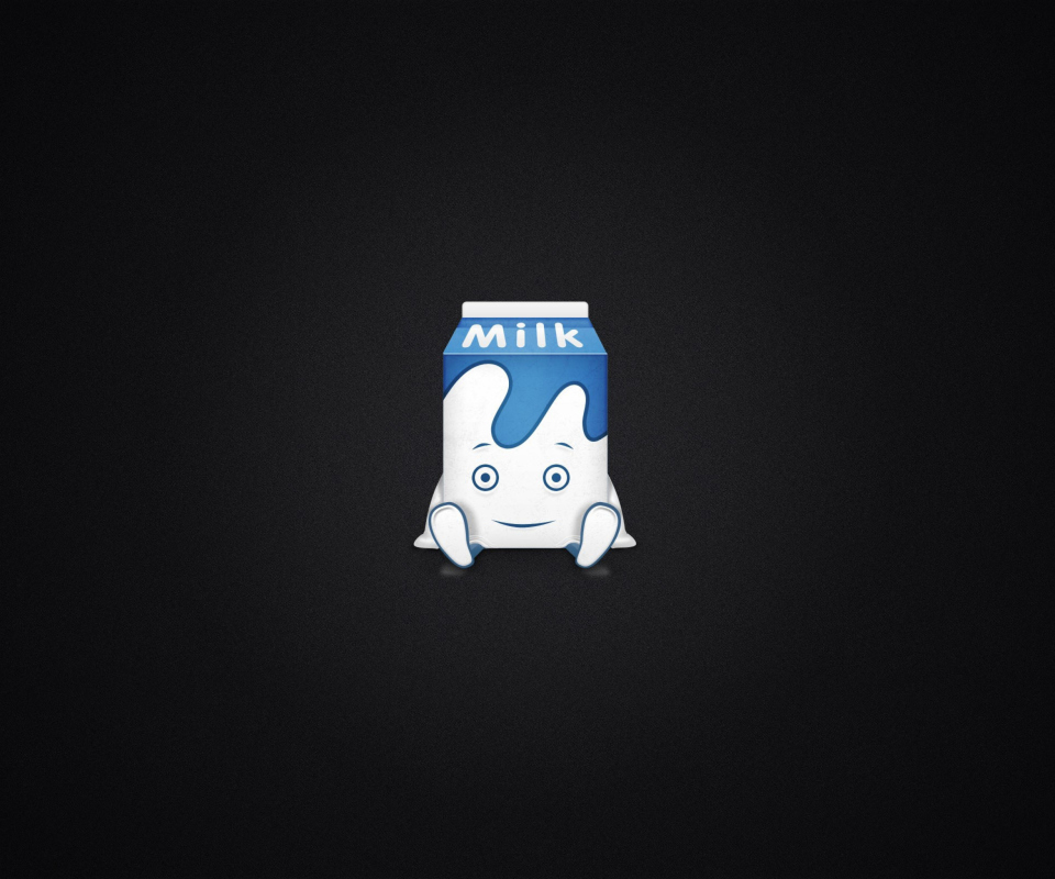 Das Funny Milk Pack Wallpaper 960x800