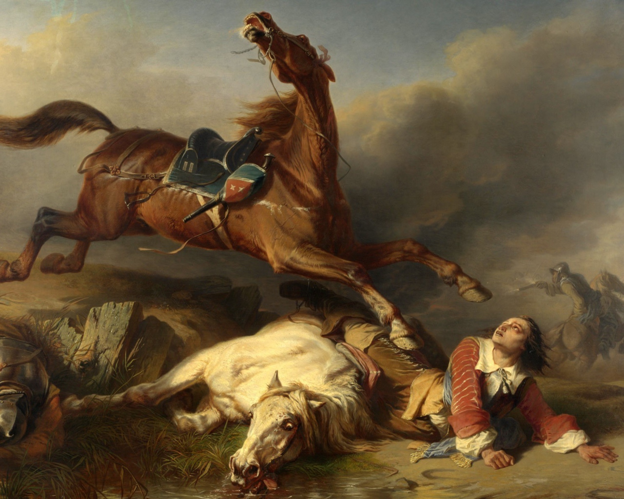 Sfondi Horses Painting 1280x1024