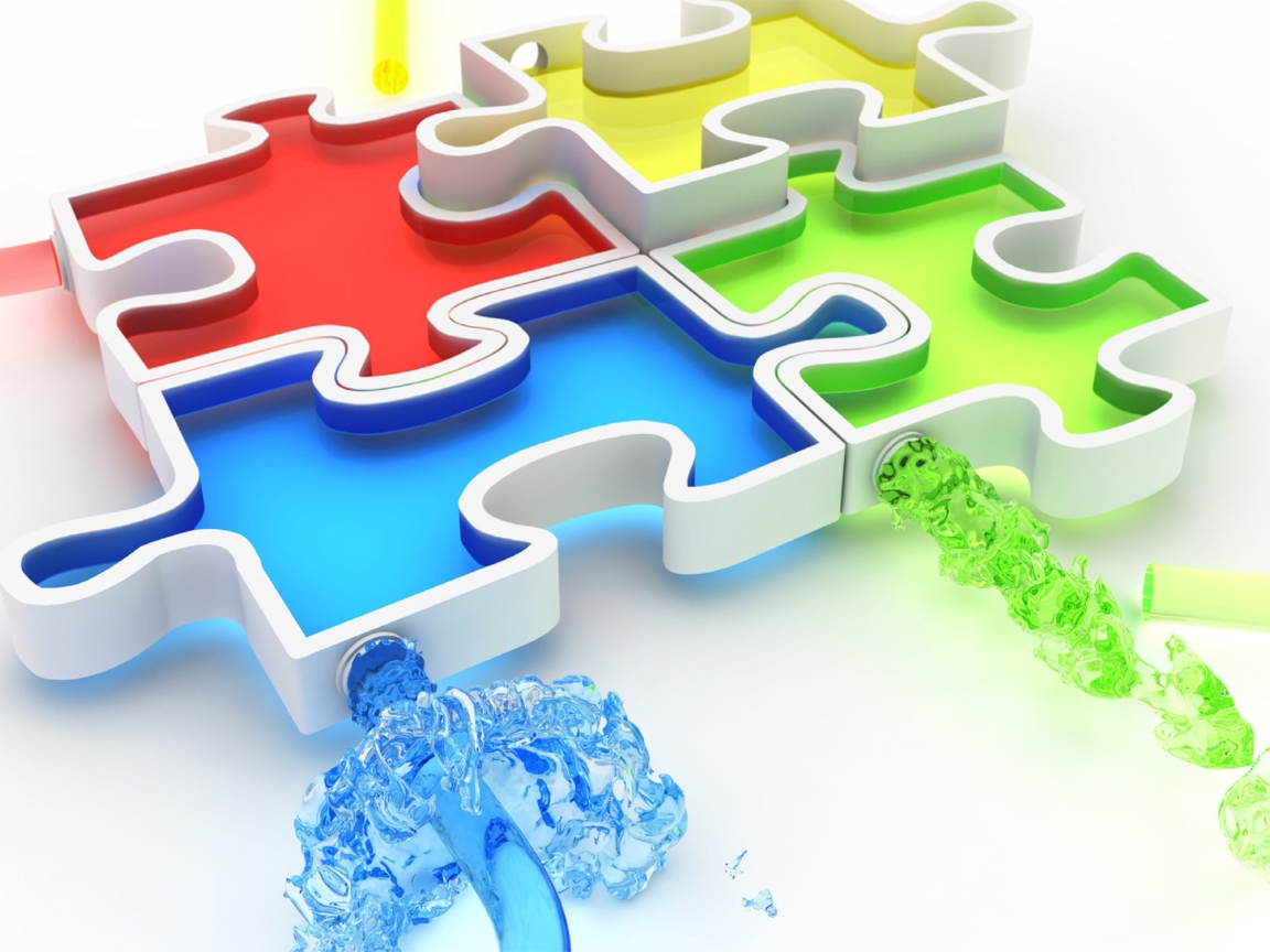 Colorful Puzzles wallpaper 1152x864