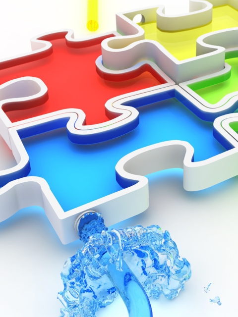 Colorful Puzzles screenshot #1 480x640