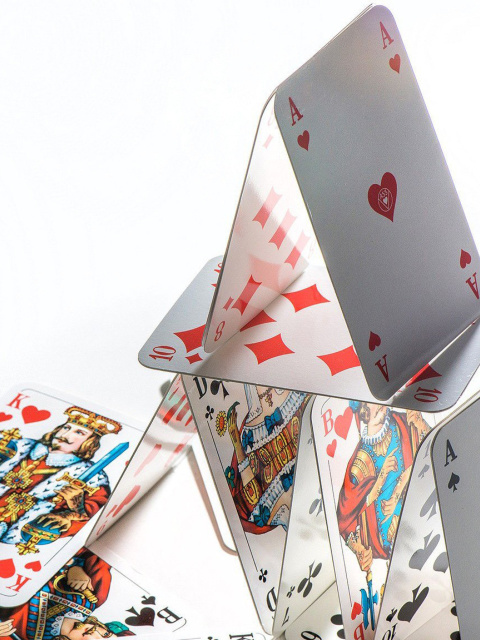 Sfondi Deck of playing cards 480x640