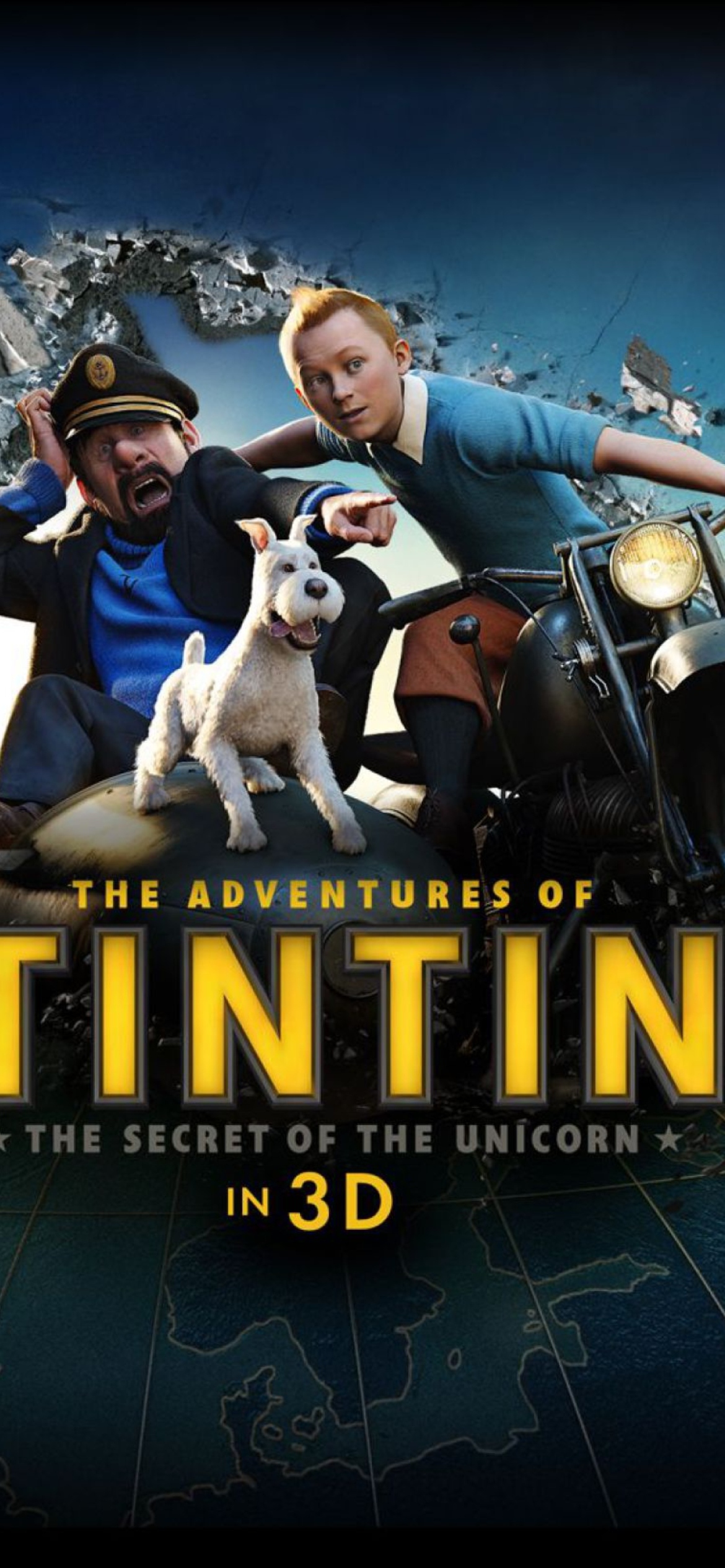 Обои The Adventures Of Tintin 3D 1170x2532