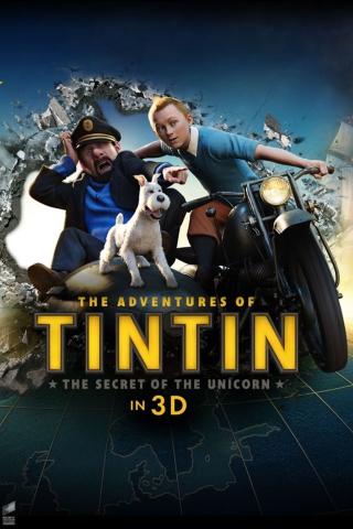 Fondo de pantalla The Adventures Of Tintin 3D 320x480
