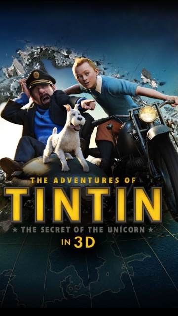 Fondo de pantalla The Adventures Of Tintin 3D 360x640