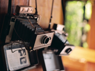 Das Vintage Cameras Wallpaper 320x240