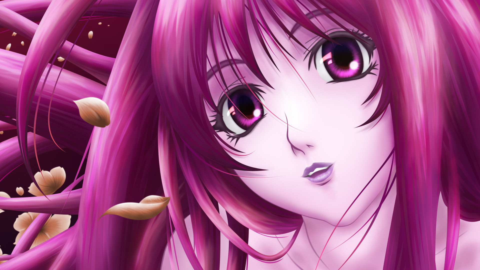 Screenshot №1 pro téma Pink Anime Girl 1920x1080