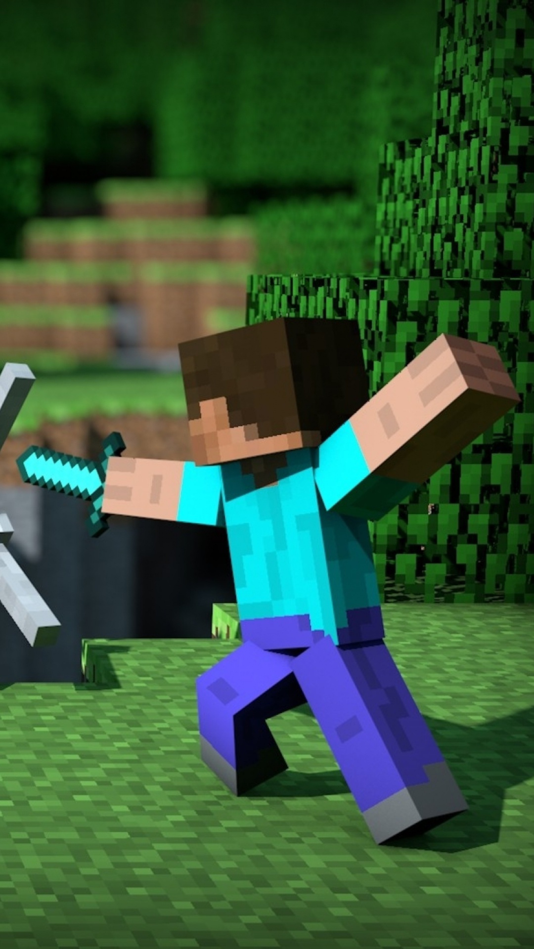 Minecraft Steve screenshot #1 1080x1920