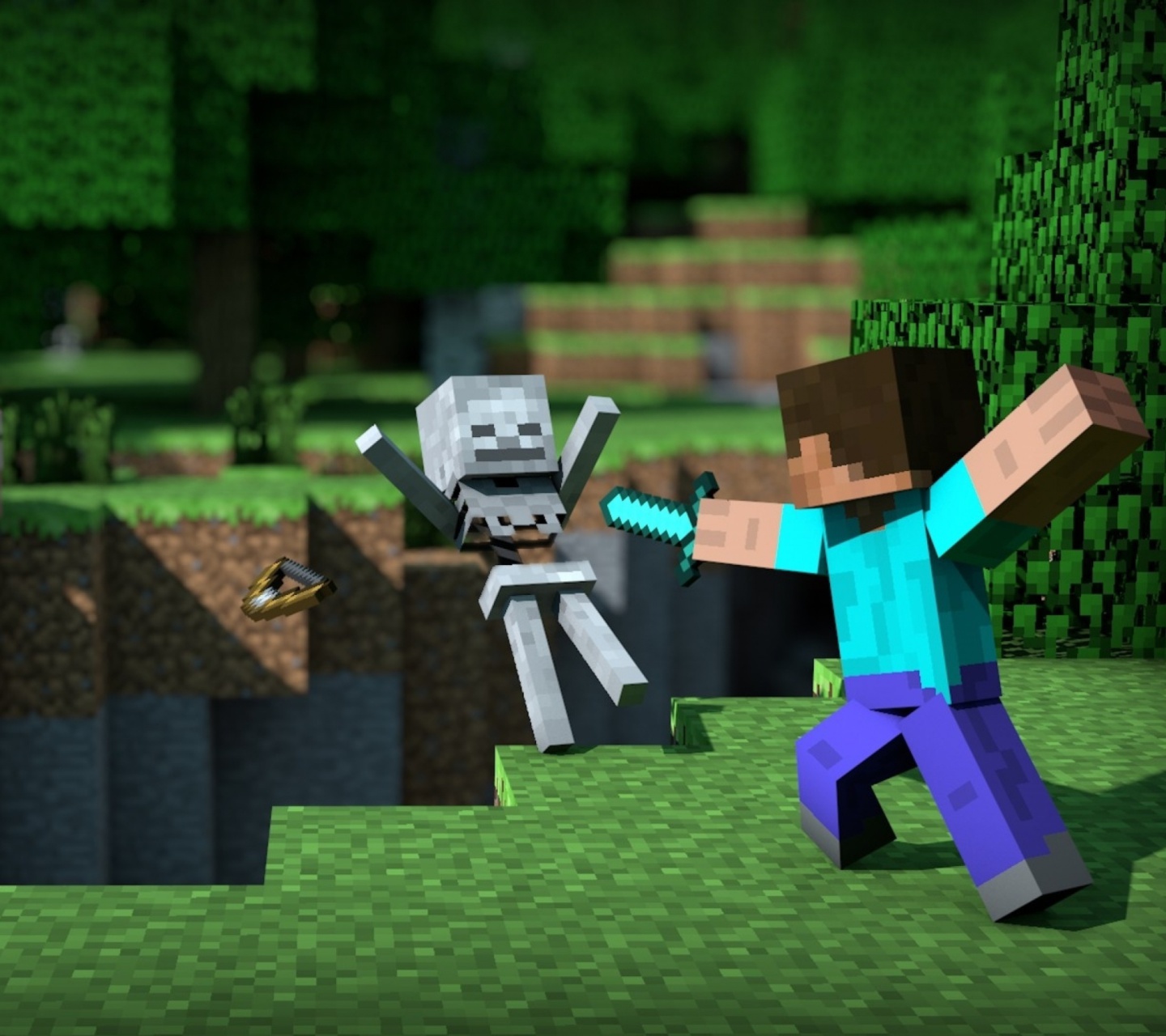 Minecraft Steve screenshot #1 1440x1280