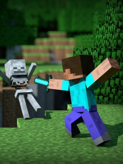 Minecraft Steve screenshot #1 240x320