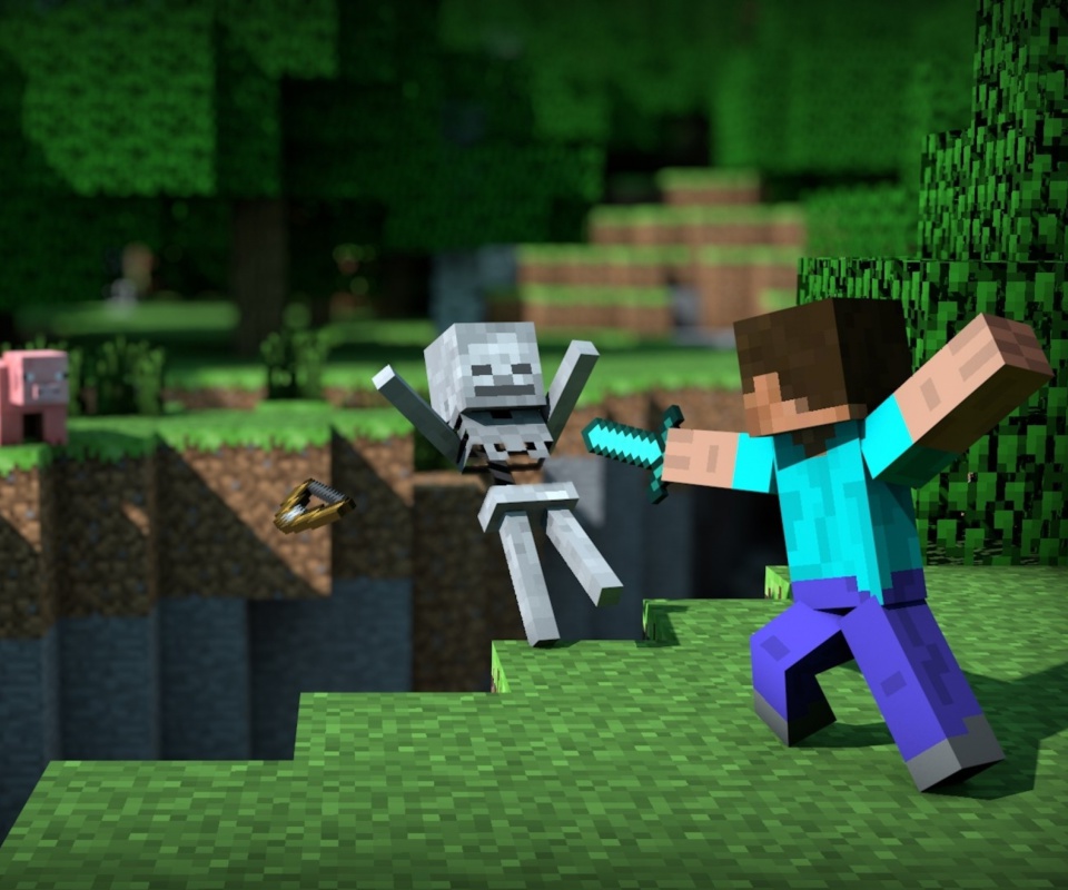 Das Minecraft Steve Wallpaper 960x800