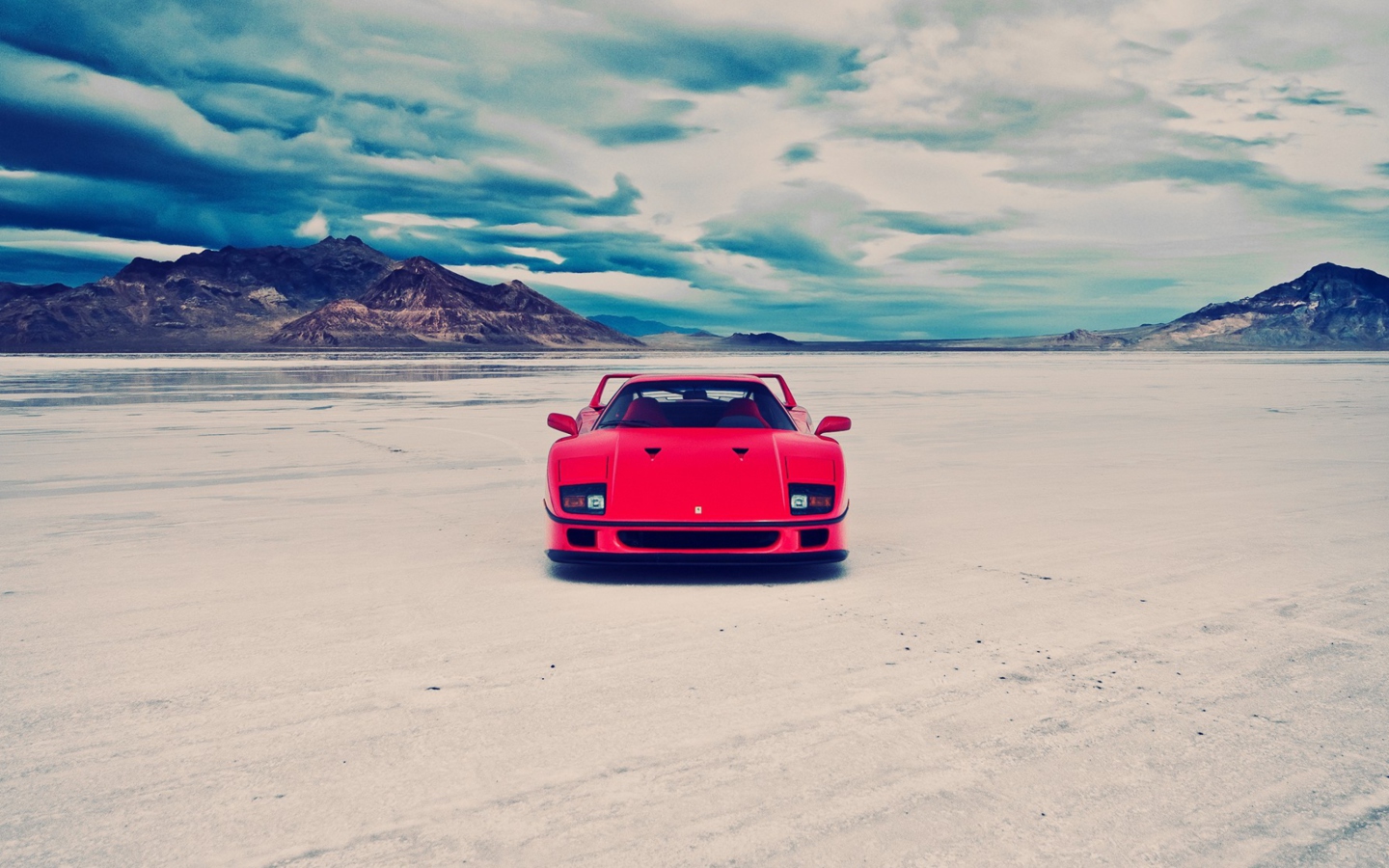 Red Ferrari F40 Front Static wallpaper 1440x900