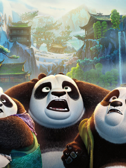 Fondo de pantalla Kung Fu Panda 3 480x640