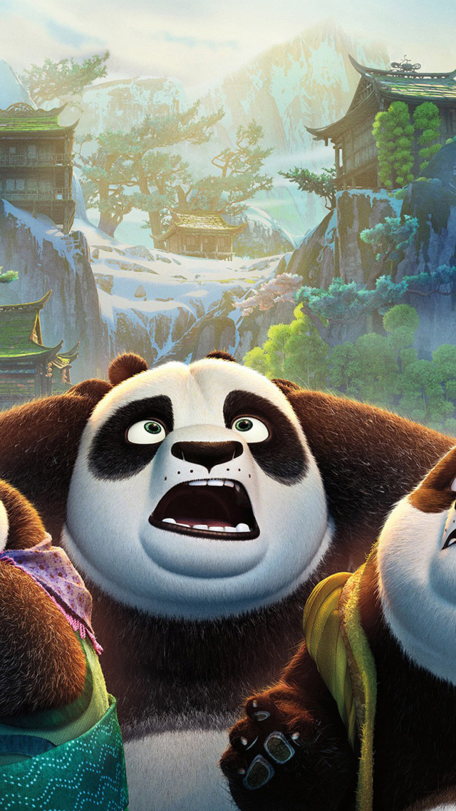 Sfondi Kung Fu Panda 3 640x1136