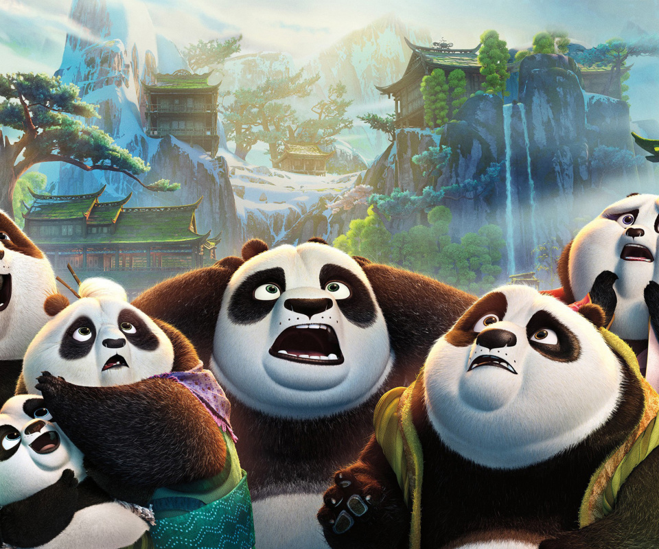 Обои Kung Fu Panda 3 960x800