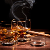 Обои Whisky & Cigar 208x208