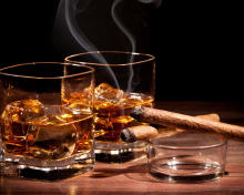 Fondo de pantalla Whisky & Cigar 220x176