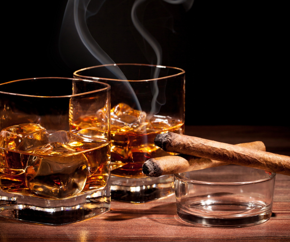 Das Whisky & Cigar Wallpaper 960x800