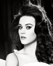 Fondo de pantalla Katy Perry Black And White 176x220