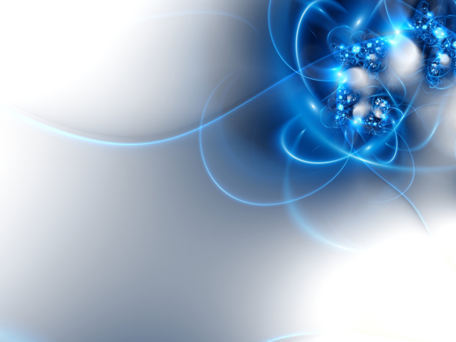 Screenshot №1 pro téma Abstract Blue Bubbles 640x480