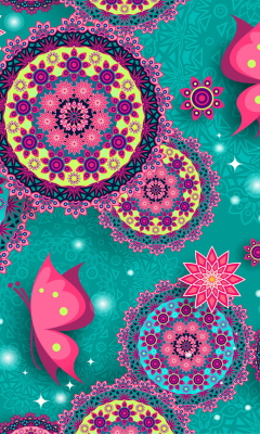 Fondo de pantalla Vintage Pattern 240x400