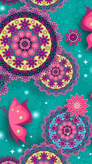 Fondo de pantalla Vintage Pattern 360x640