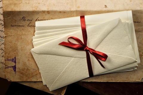 Vintage Envelopes wallpaper 480x320