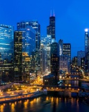 Sfondi Snapchat Willis Tower in Chicago 128x160