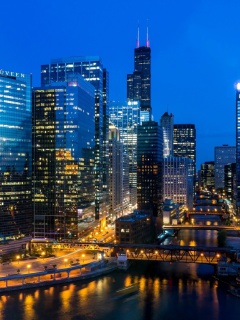 Fondo de pantalla Snapchat Willis Tower in Chicago 240x320
