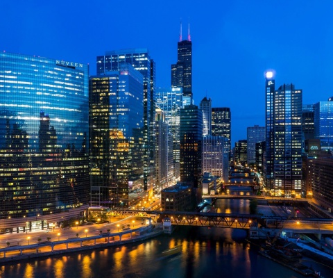 Sfondi Snapchat Willis Tower in Chicago 480x400