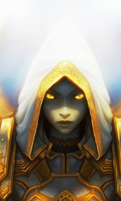 Обои Priest, World of Warcraft 240x400