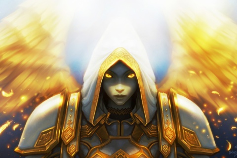 Fondo de pantalla Priest, World of Warcraft 480x320