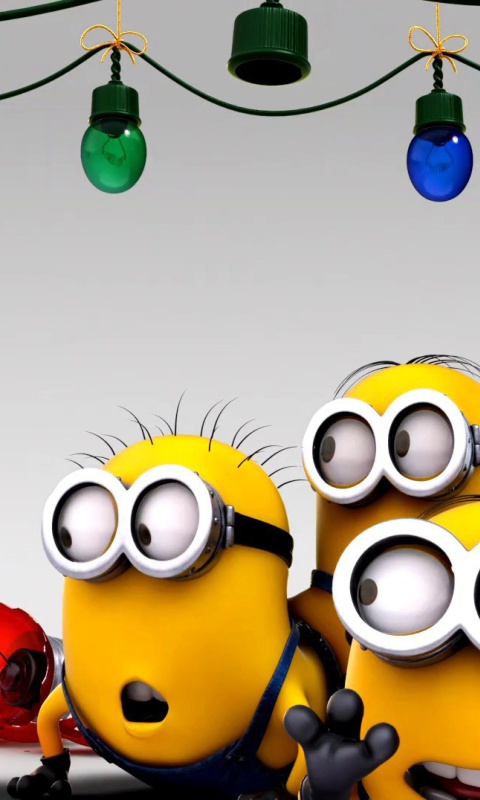 Despicable Me New Year wallpaper 480x800