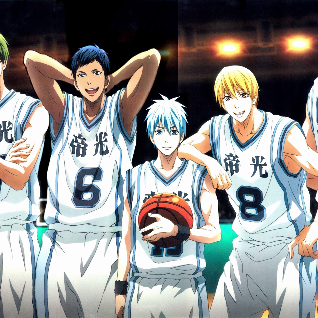 Akashi Seijuurou, Kise Ryouta, Aomine Daiki in Kuroko no Basket wallpaper 1024x1024