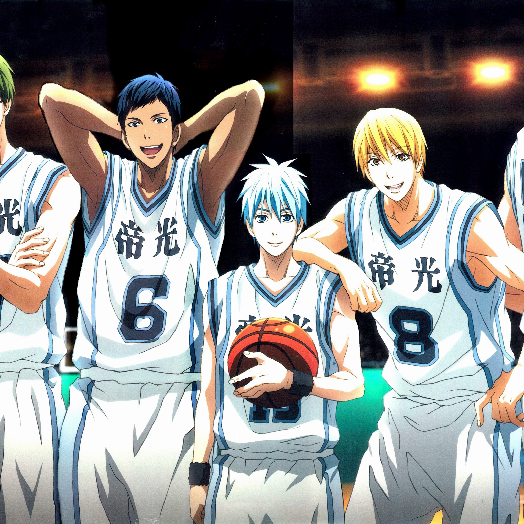 Akashi Seijuurou, Kise Ryouta, Aomine Daiki in Kuroko no Basket wallpaper 2048x2048