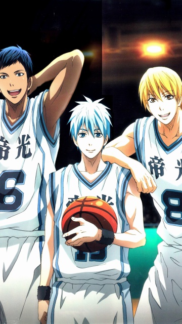 Screenshot №1 pro téma Akashi Seijuurou, Kise Ryouta, Aomine Daiki in Kuroko no Basket 360x640