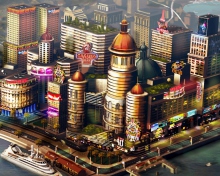 Fondo de pantalla Sims City 220x176