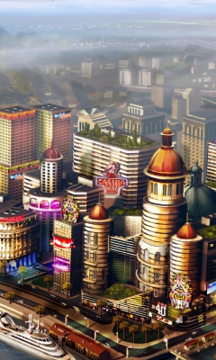 Fondo de pantalla Sims City 240x400