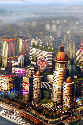 Sims City wallpaper 320x480