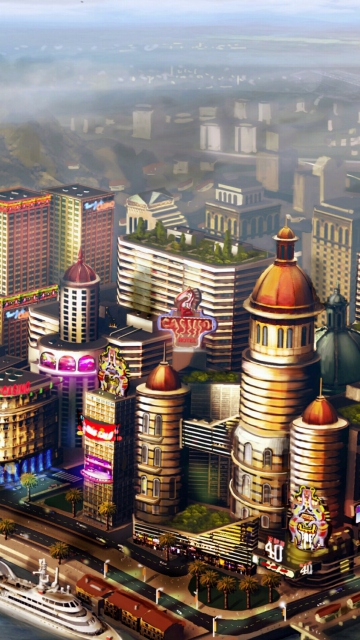 Обои Sims City 360x640