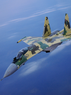 Sukhoi Su 35 wallpaper 240x320