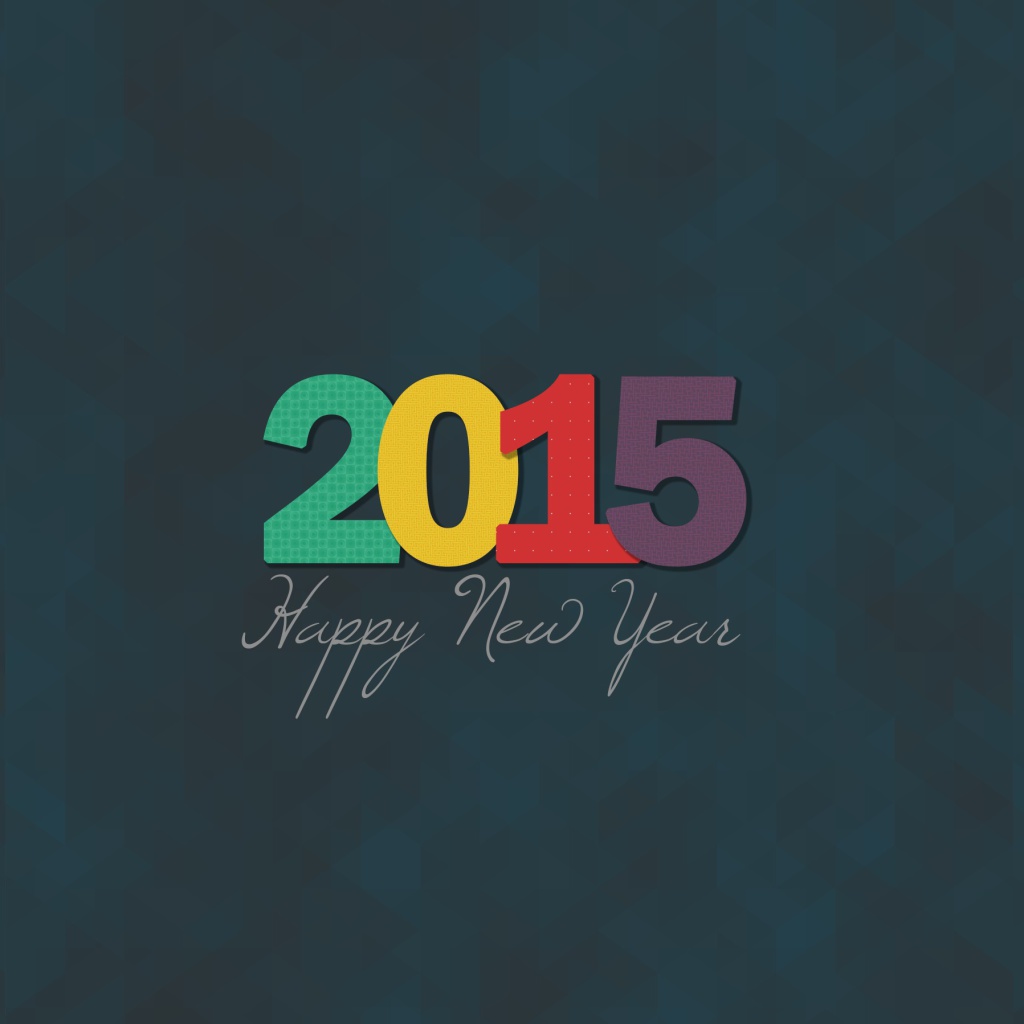 Обои Happy New Year 2015 1024x1024