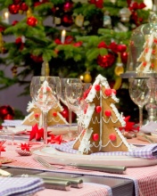 Christmas Table Decorations Ideas wallpaper 176x220