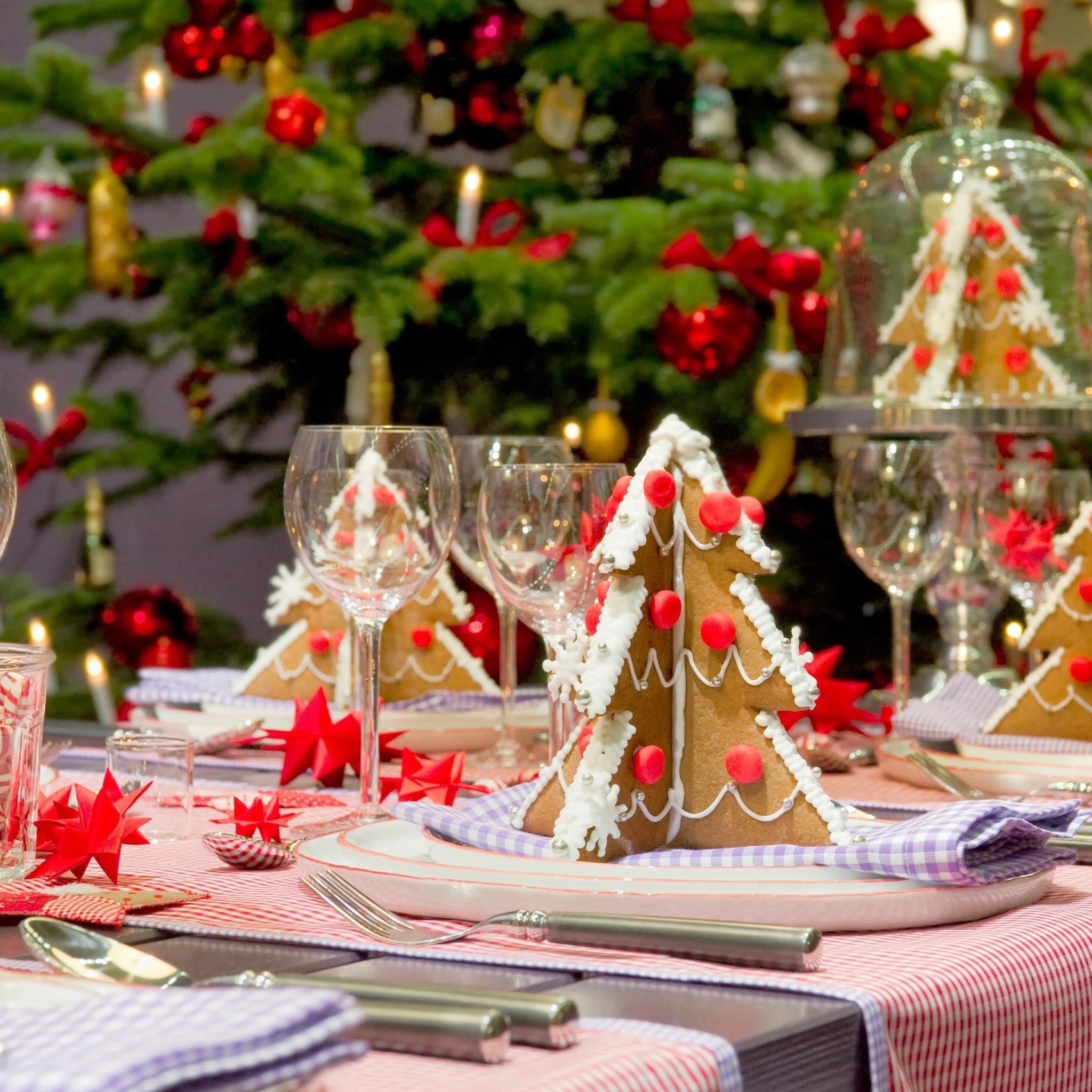 Christmas Table Decorations Ideas wallpaper 2048x2048