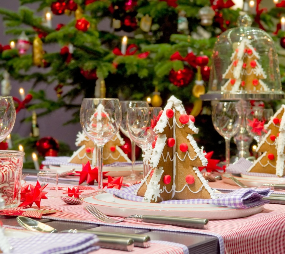 Christmas Table Decorations Ideas wallpaper 960x854
