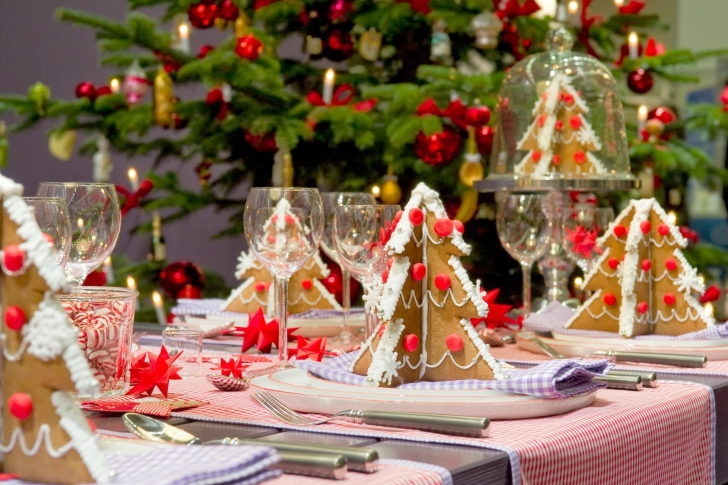 Christmas Table Decorations Ideas wallpaper