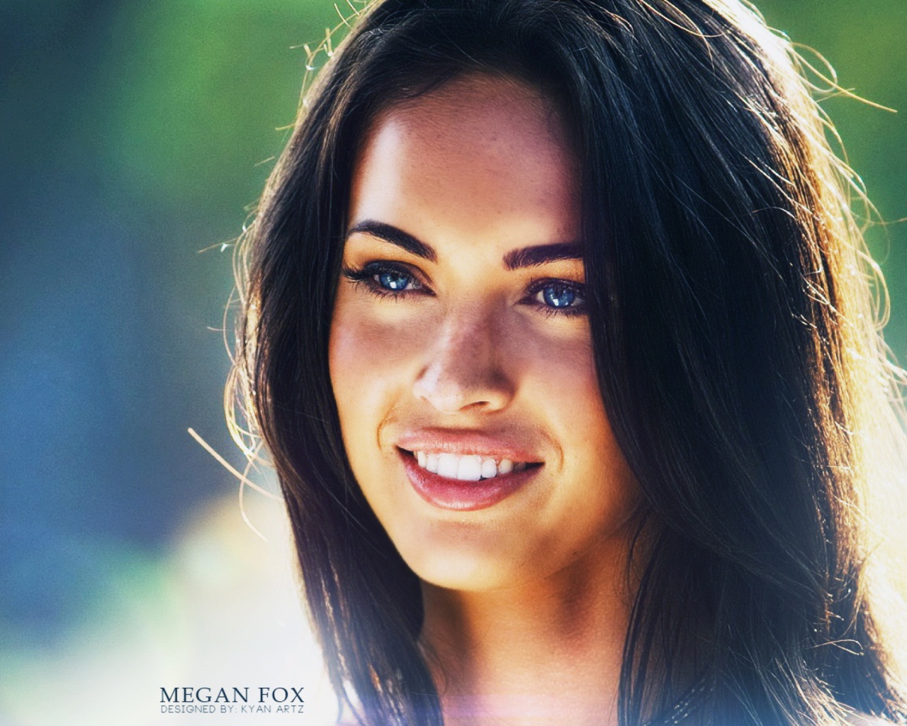 Sfondi Megan Fox Portrait 1280x1024
