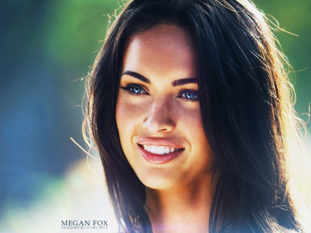 Das Megan Fox Portrait Wallpaper 640x480